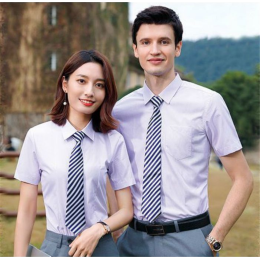 Design Blue striped purple striped T-shirts Tailored men's and women's business shirts Jewelry department store retail beauty salon retail polyester 55.8% viscose 44.5% MIZIQI8230 SKR086 Design Blue striped purple striped T-shirts Tailored men's and women's business shirts Jewelry department store retail beauty salon retail polyester 55.8% viscose 44.5% MIZIQI8230 SKR086